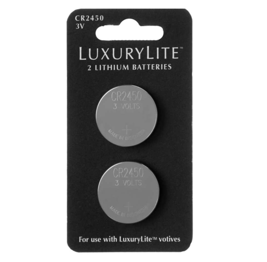 LUXURY LITE LITHIUM BATTERY 2 PACK CR2450 3V