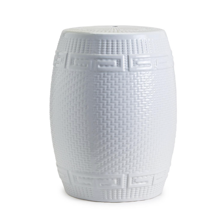 WICKER WEAVE GARDEN STOOL
