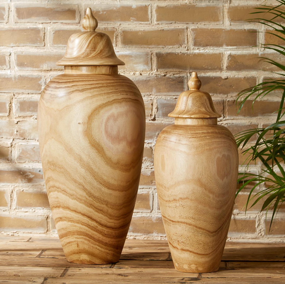 COVERED TEMPLE JAR