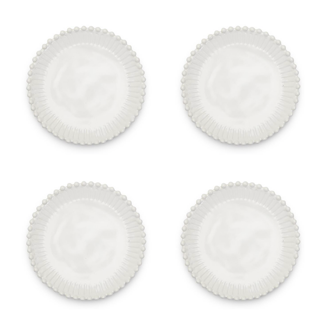 FINAL SALE HEIRLOOM PEARL EDGE DESSERT PLATE