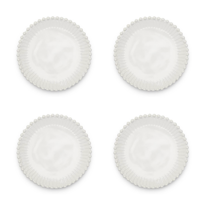 FINAL SALE HEIRLOOM PEARL EDGE DESSERT PLATE