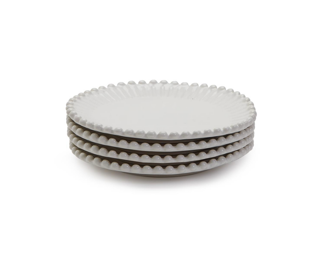FINAL SALE HEIRLOOM PEARL EDGE DESSERT PLATE