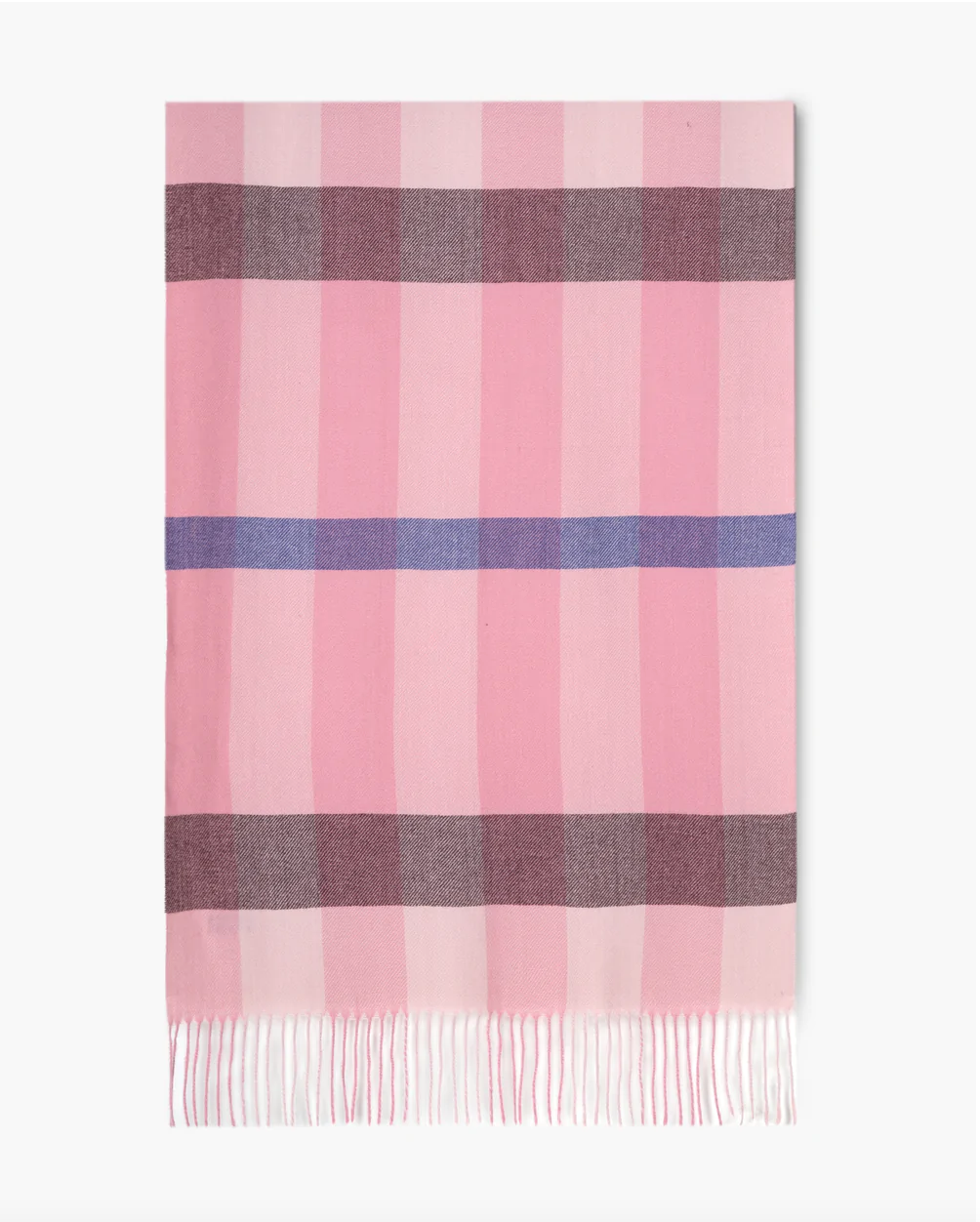 DUSTY ROSE PLAID SCARF