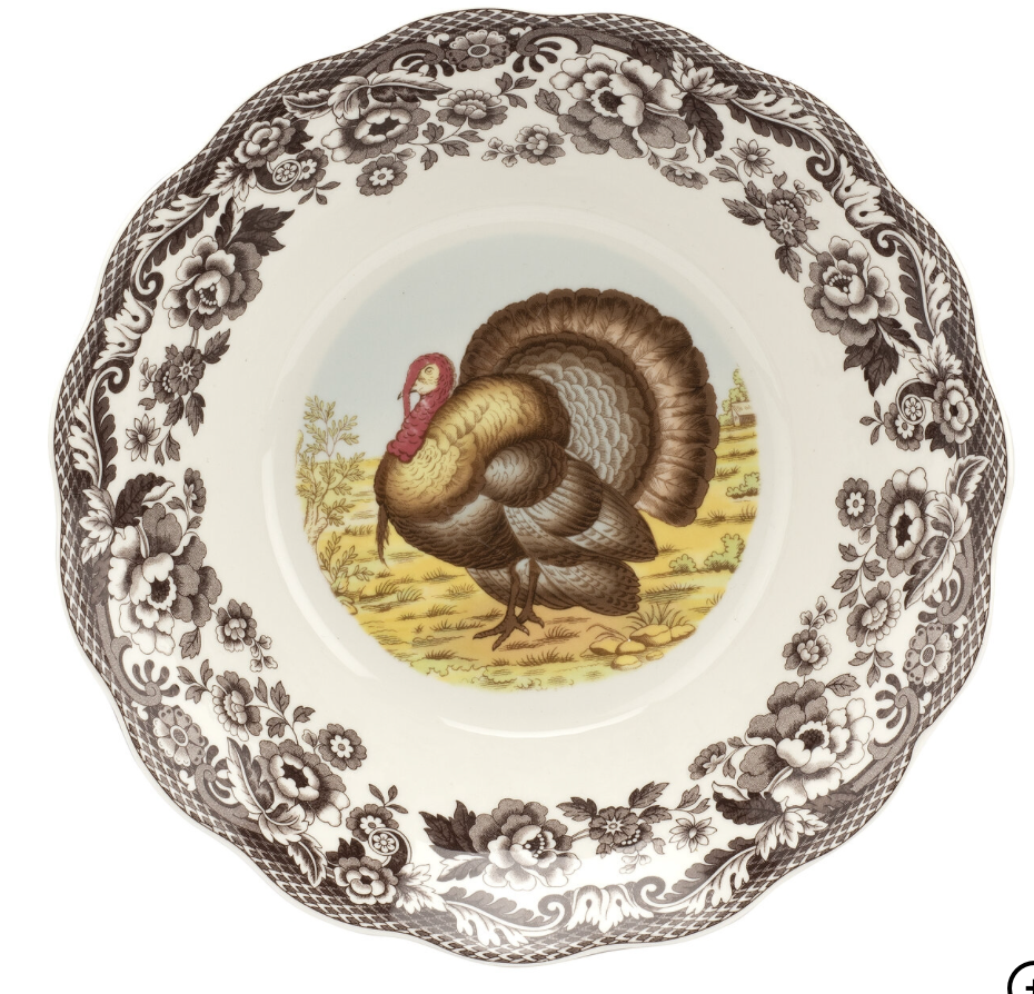 WOODLAND DAISY BOWL 10" TURKEY