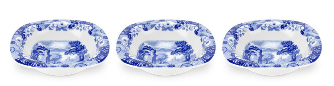 BLUE ITALIAN 5" DIP DISHES SET OF 3