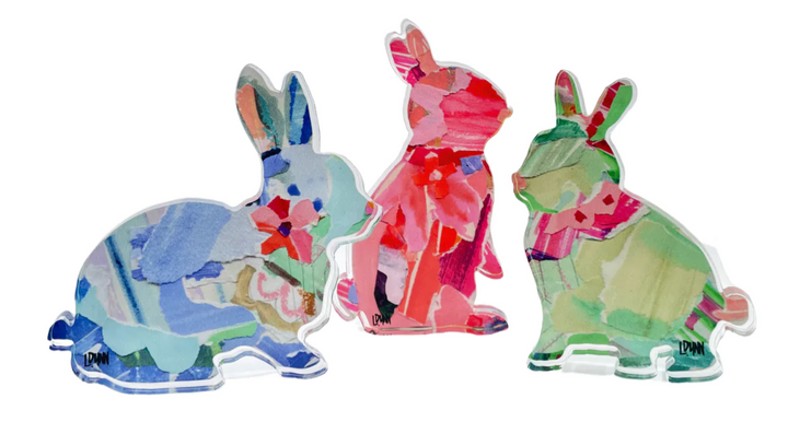 ACRYLIC BUNNIES IN COLOR