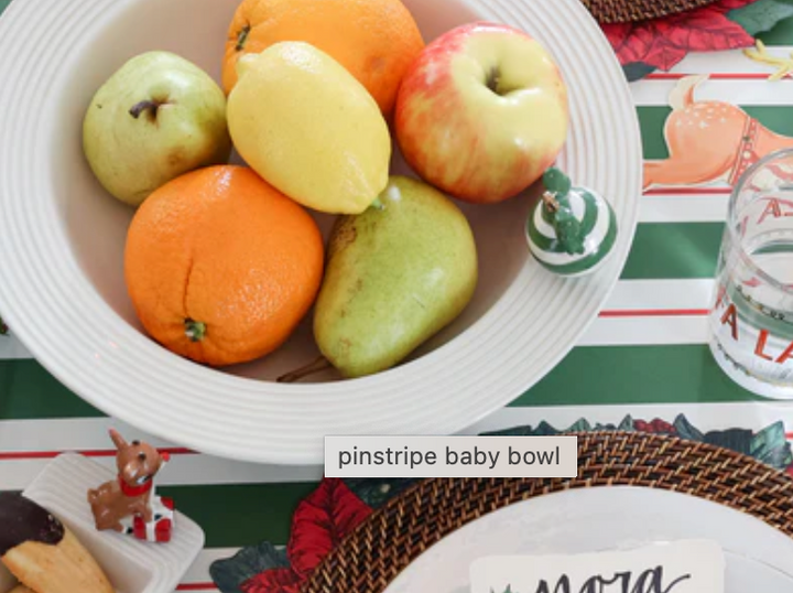 NORA FLEMING PINSTRIPES BABY BOWL