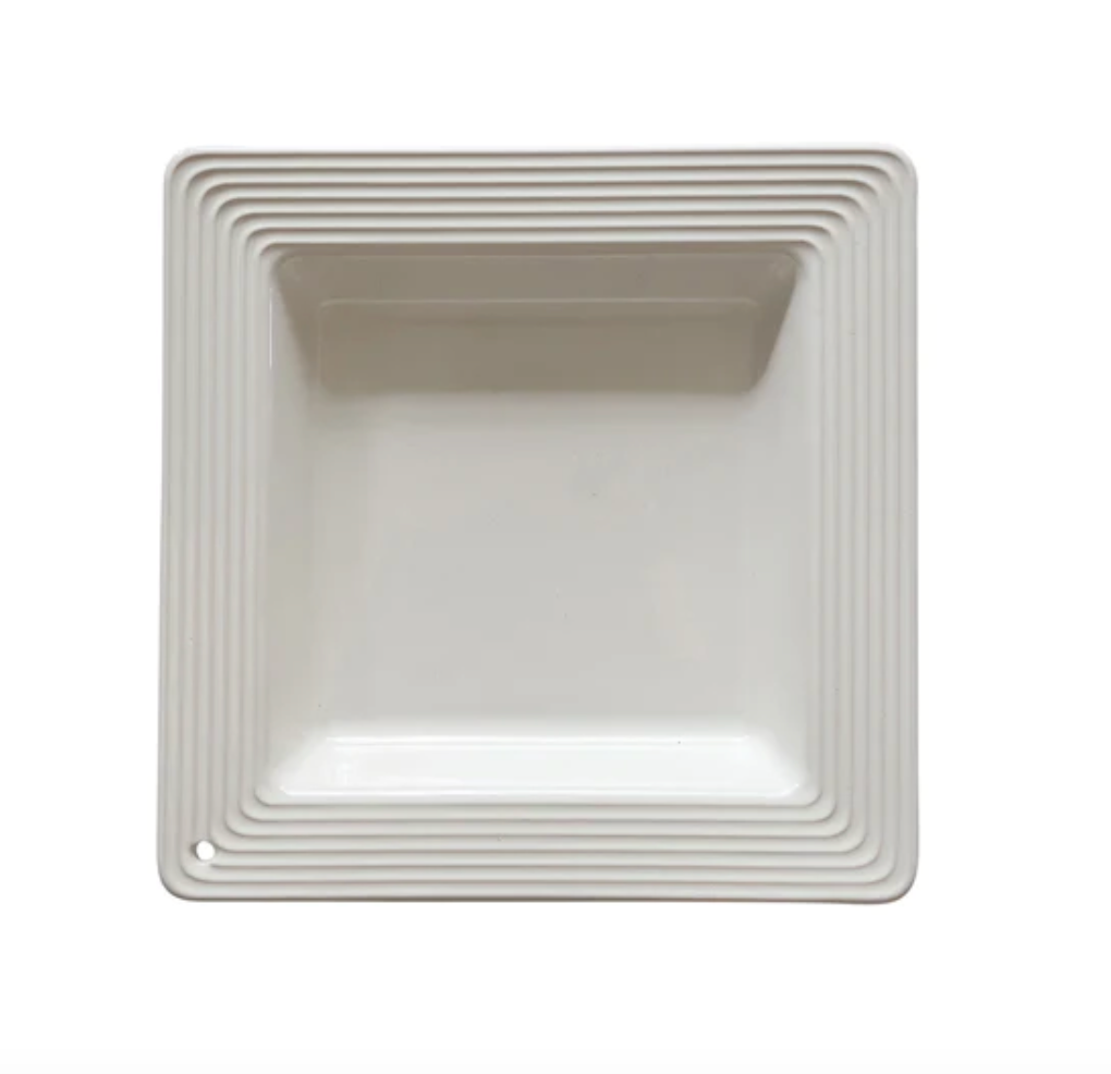 NORA FLEMING PINSTRIPES NAPKIN AND CANDY HOLDER