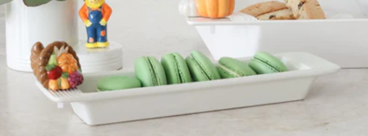 NORA FLEMING STRIPES CRACKER TRAY