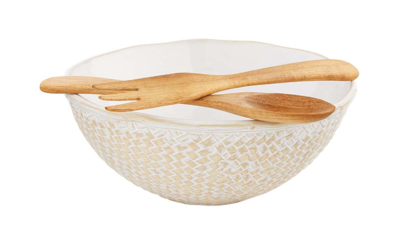 BASKET WEAVE BOWL SET