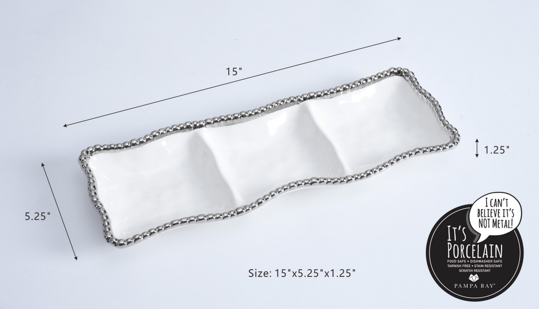 WHITE & SILVER 3 SECTION SERVER