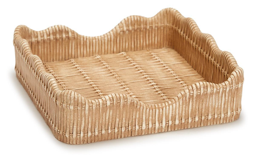 BASKET WEAVE PATTERN NAPKIN HOLDER