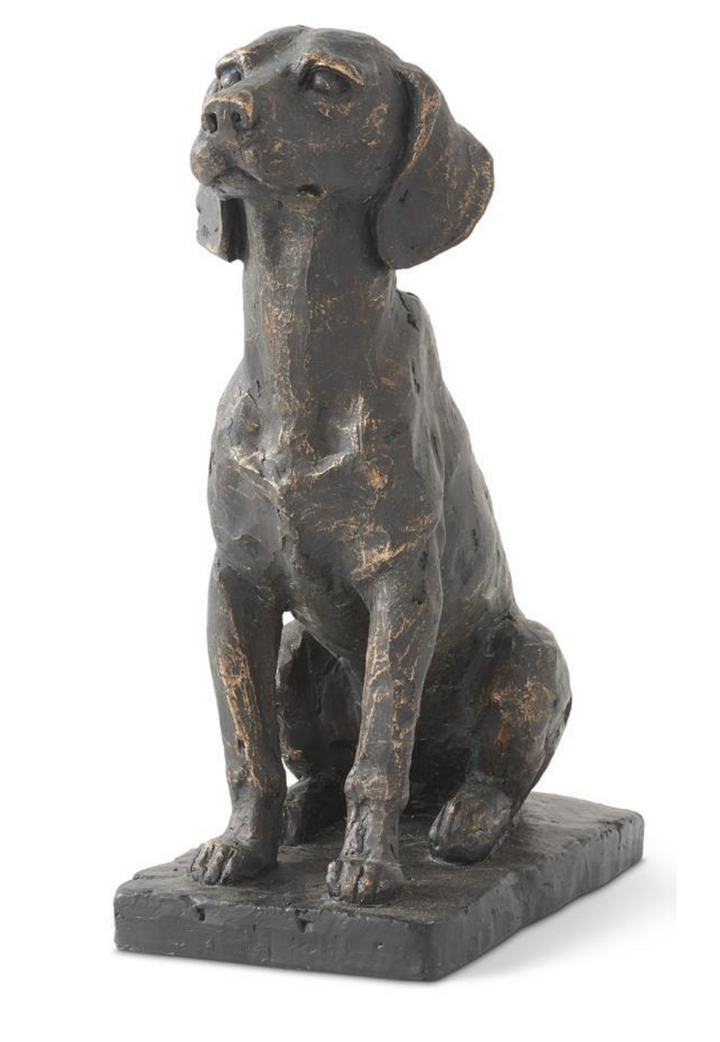 PATINA DOG STATUE