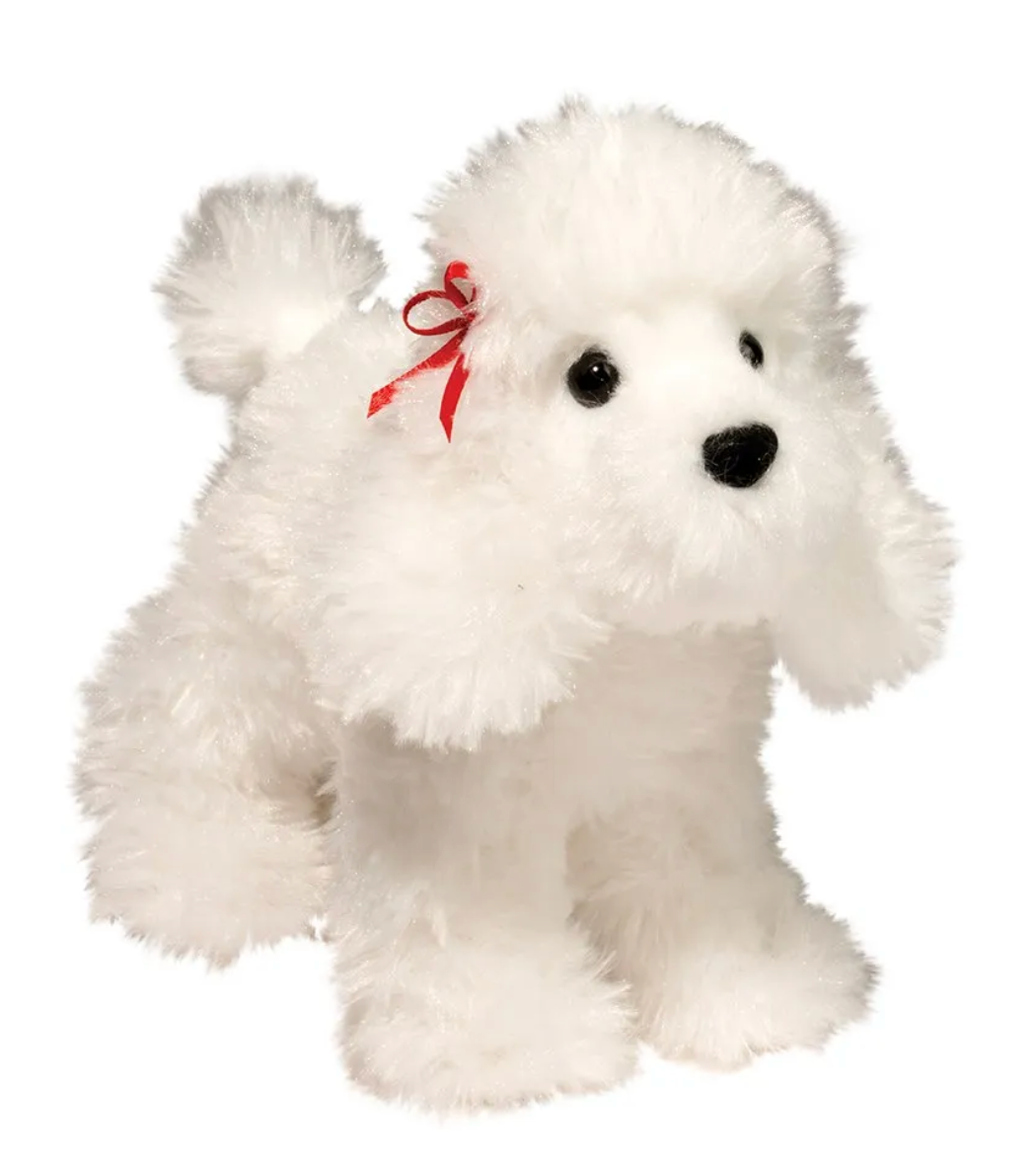 WHITE POODLE STUFFED ANIMAL Walker Boutique