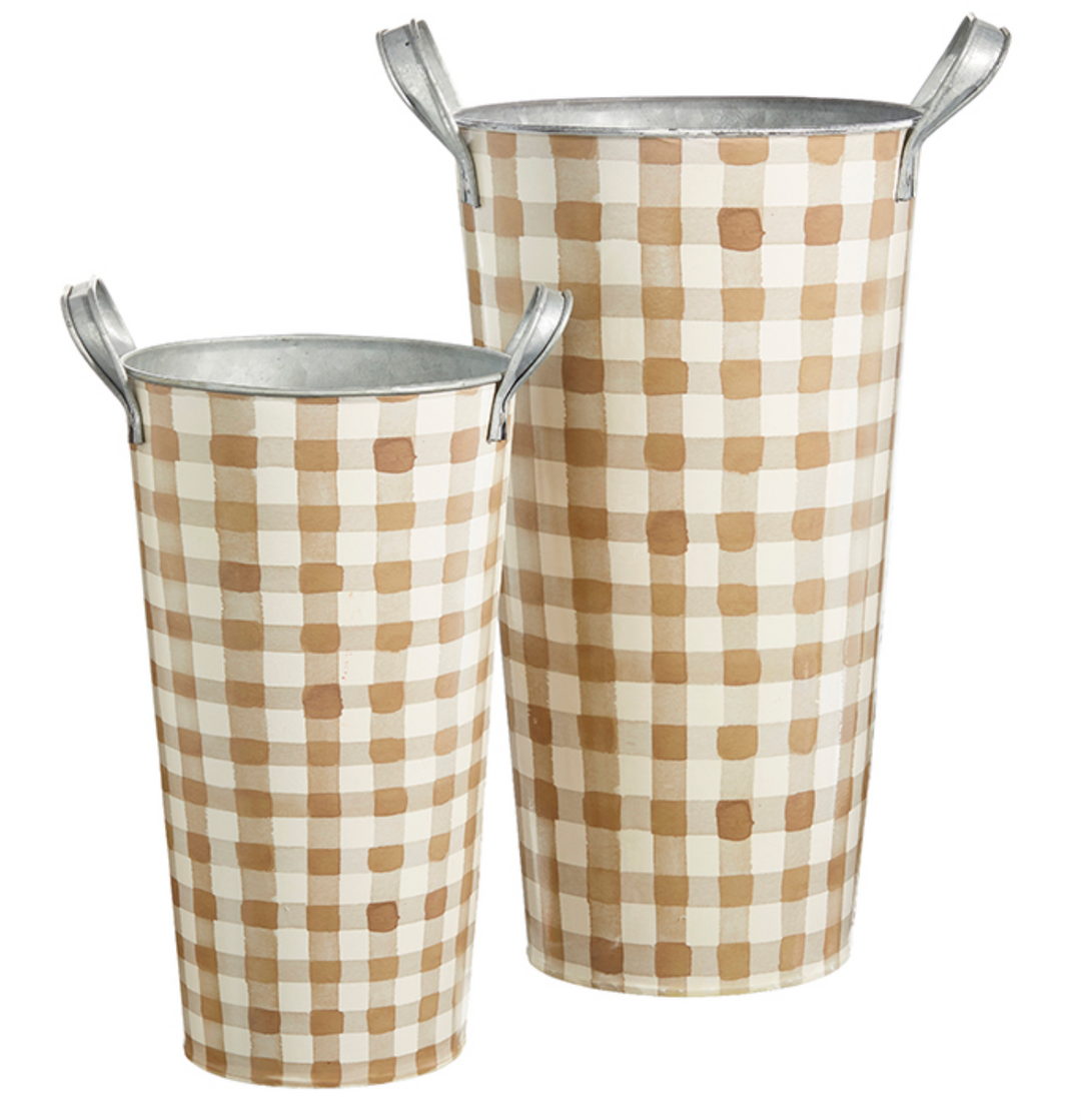 PLAID HANDLED BUCKET