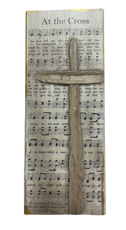 AT THE CROSS BLOCK - 9" X 4"