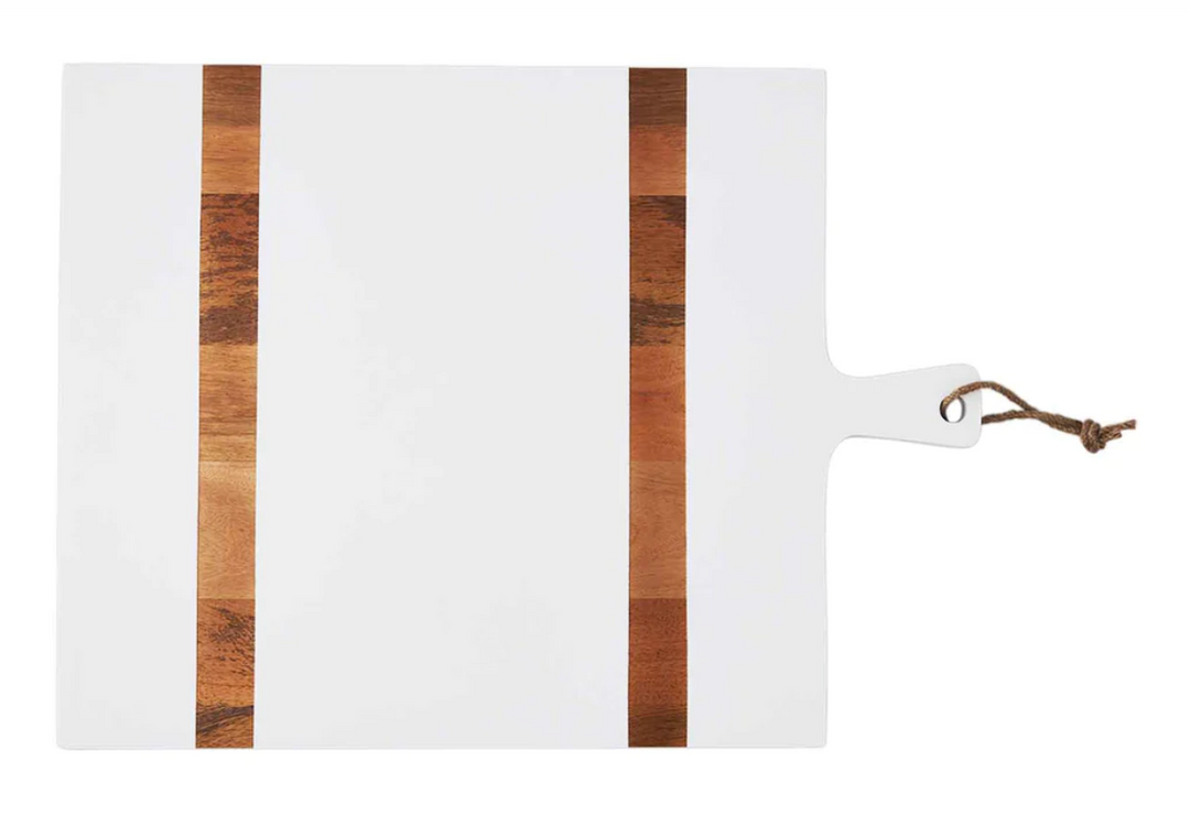 WHITE WOOD STRAP BOARD