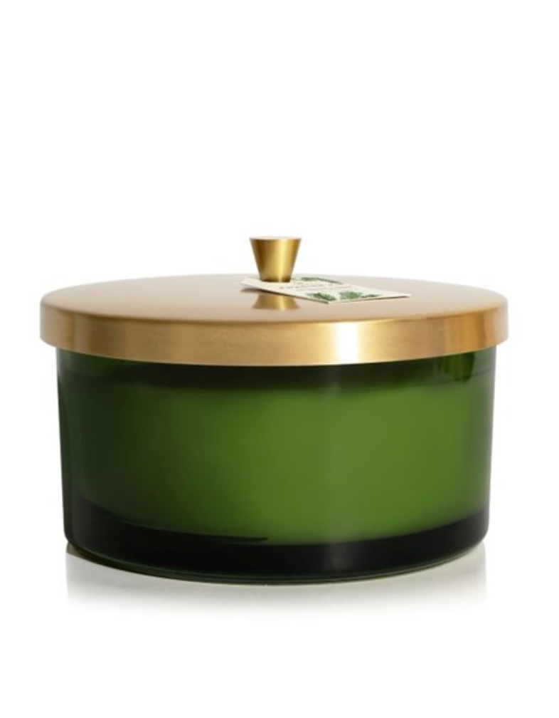 FRASIER FIR GREEN GLASS 4-WICK CANDLE