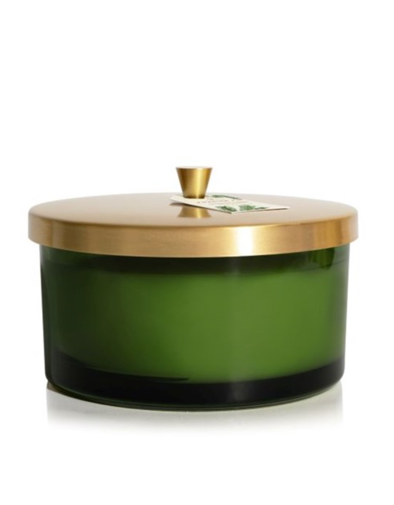 FRAISER FIR GREEN GLASS 4-WICK CANDLE