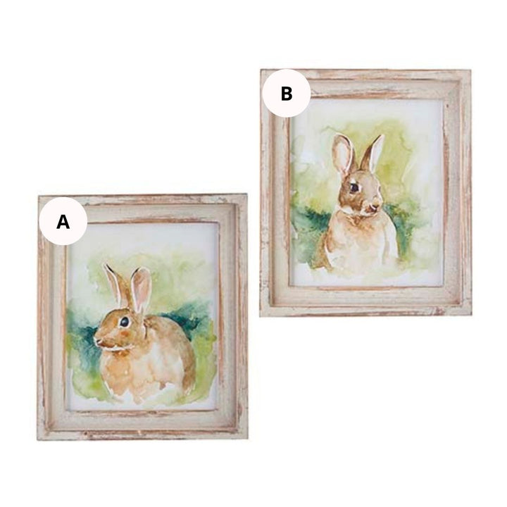 FIELD BUNNY FRAMED WALL ART