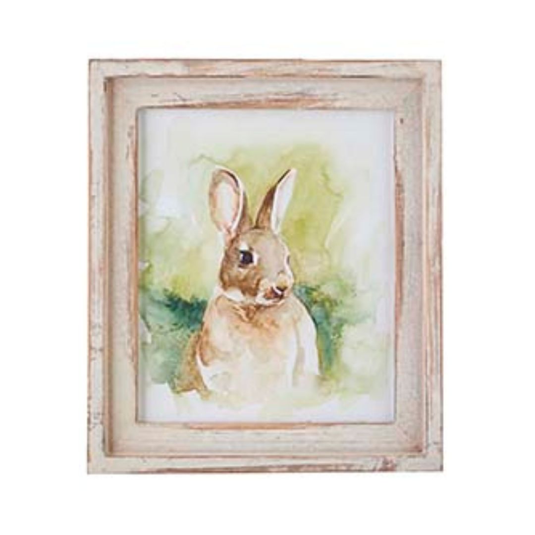 FIELD BUNNY FRAMED WALL ART