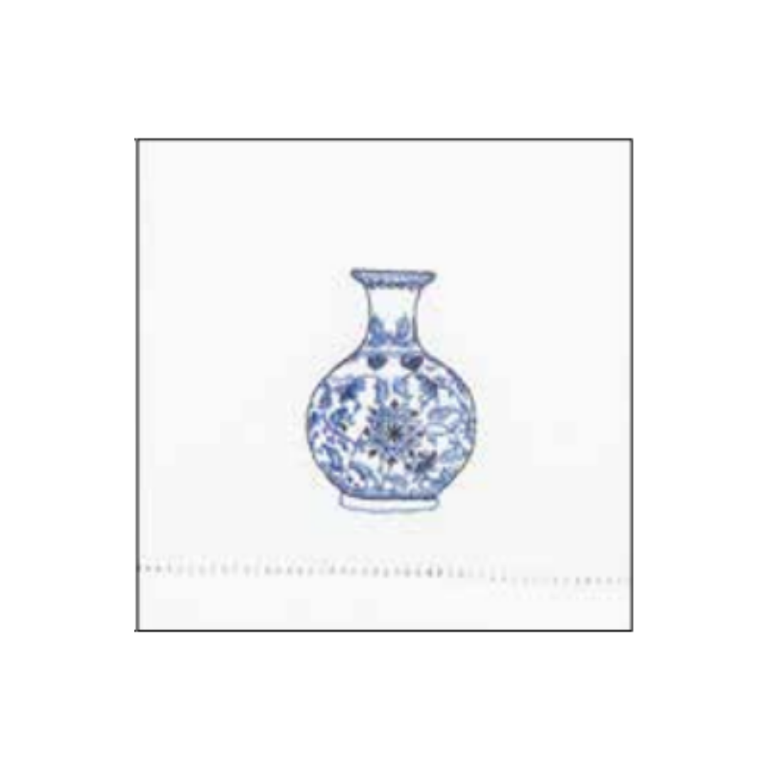 CHINOISERIE VASE GUEST TOWEL