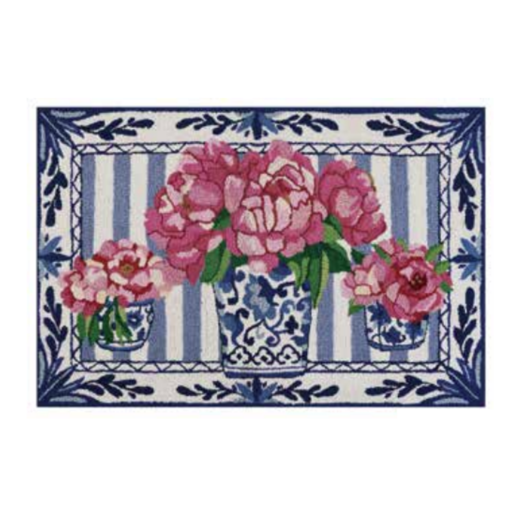 PRETTY PETALS HOOK RUG