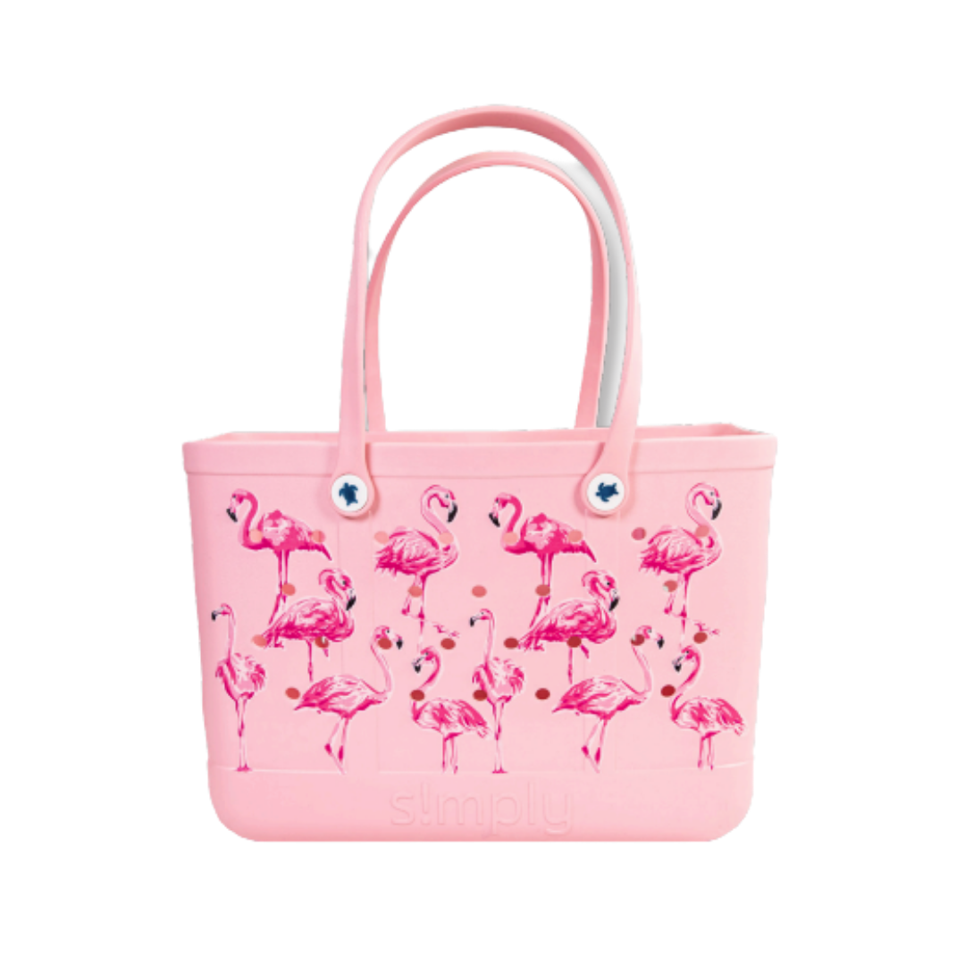 FLAMINGO PATTERNED SIMPLY TOTE