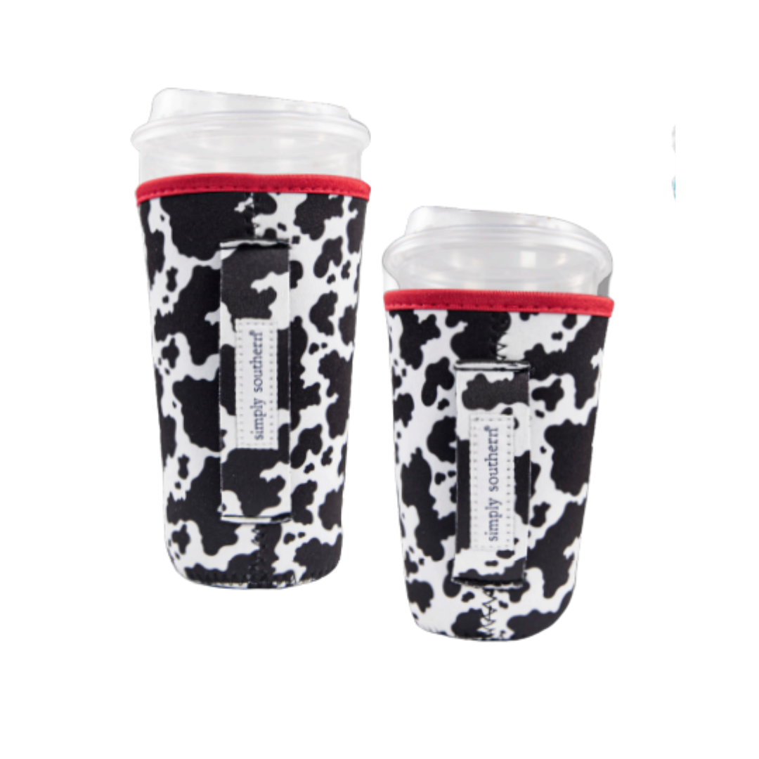 COW PATTERNED DRINK SLEEVE