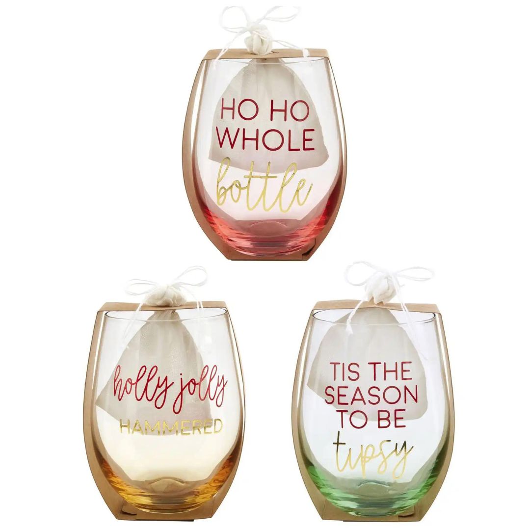 CHRISTMAS GLASS AND CHILLER STONE SETS