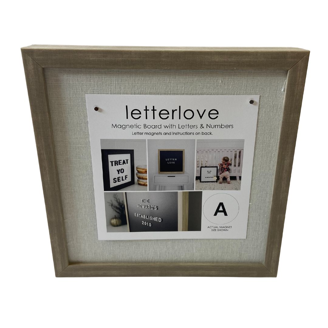 16X16" LETTERLOVE MAGNET BOARD VINTAGE