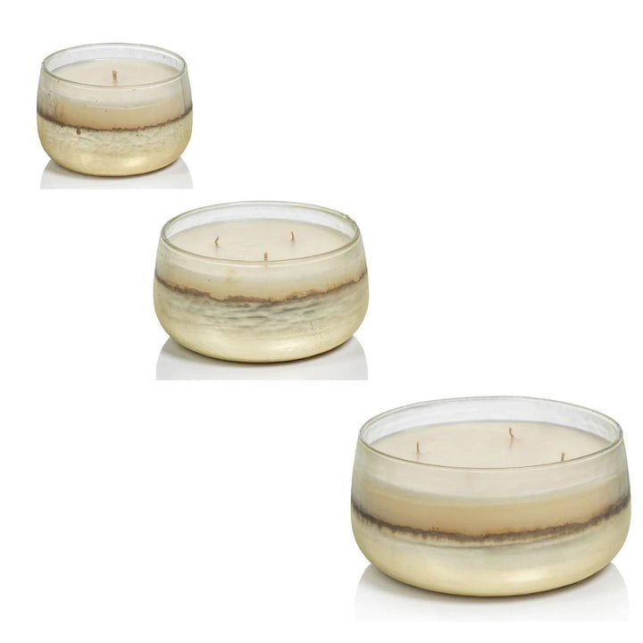 SIBERIAN TONAL MET SCENTED CANDLE BOWL/WHITE SMOKE