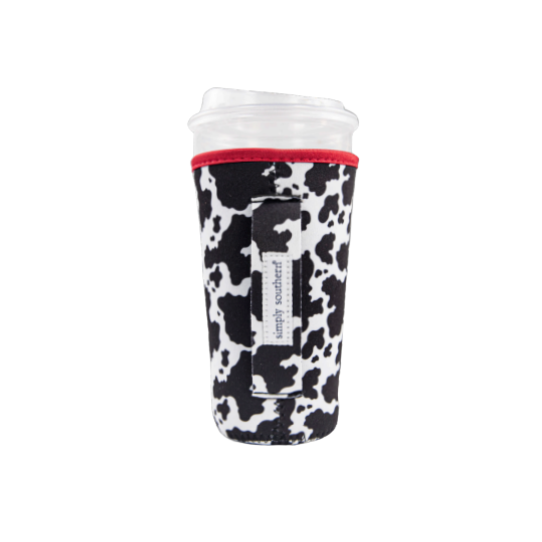 COW PATTERNED DRINK SLEEVE