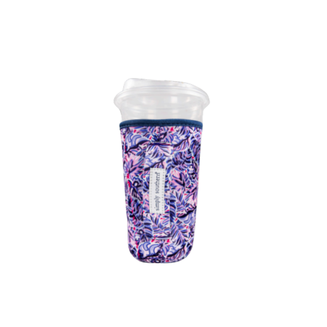 LEAF PATTERNED DRINK SLEEVE