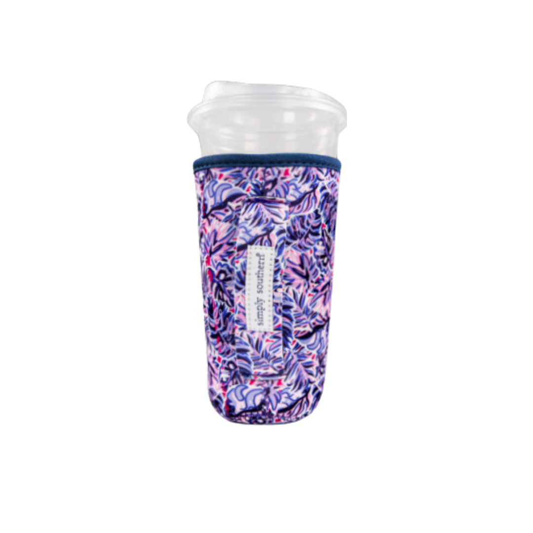 LEAF PATTERNED DRINK SLEEVE
