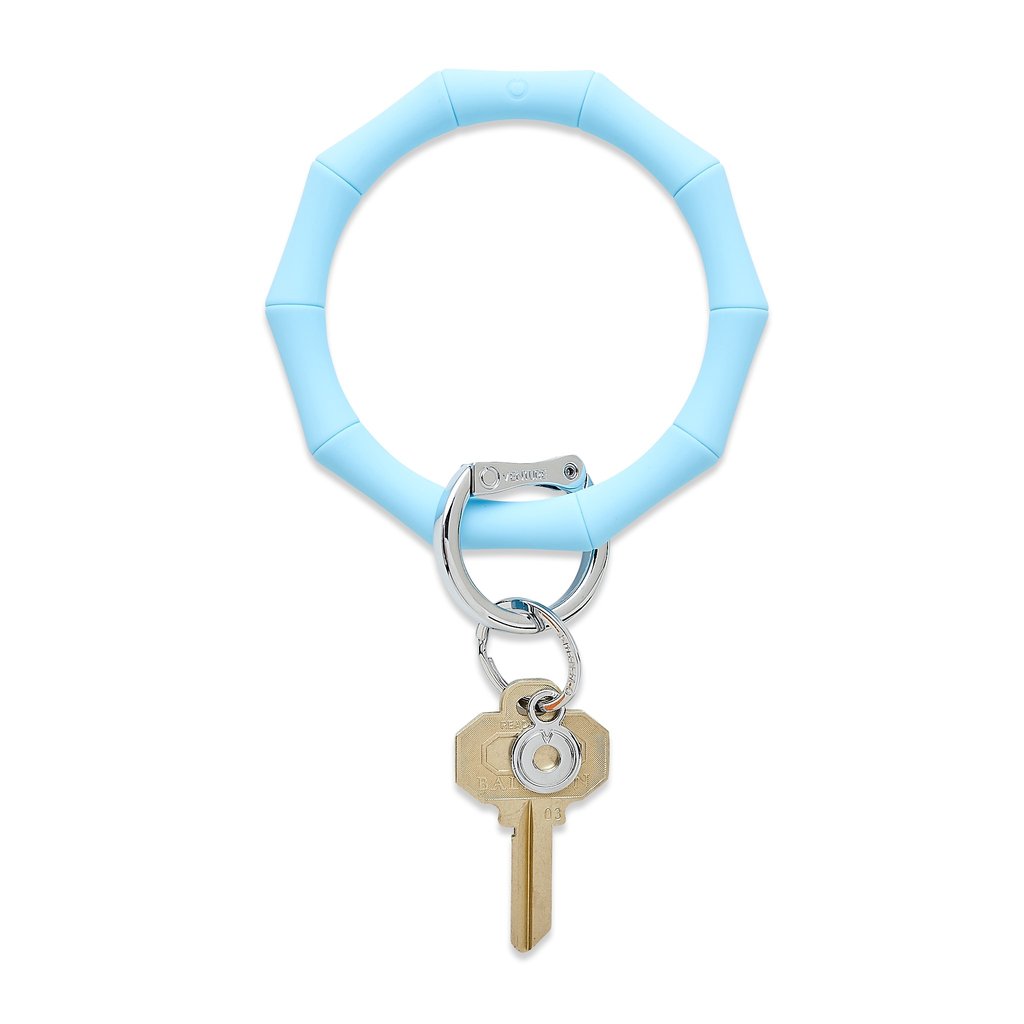 sweet carolina blue bamboo key chain