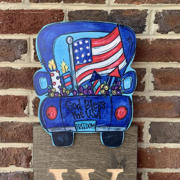 PATRIOTIC TRUCK TOPPER