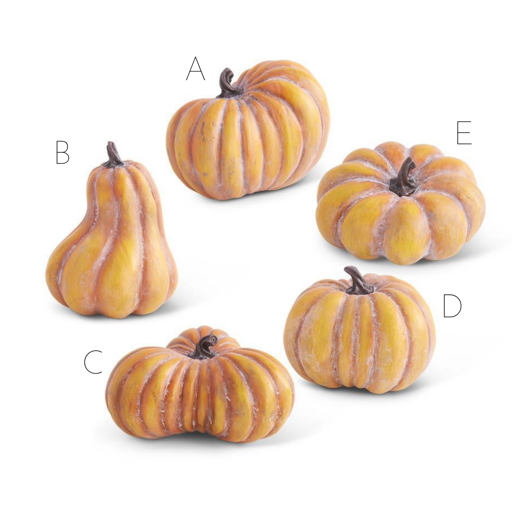 ORANGE RESIN PUMPKIN