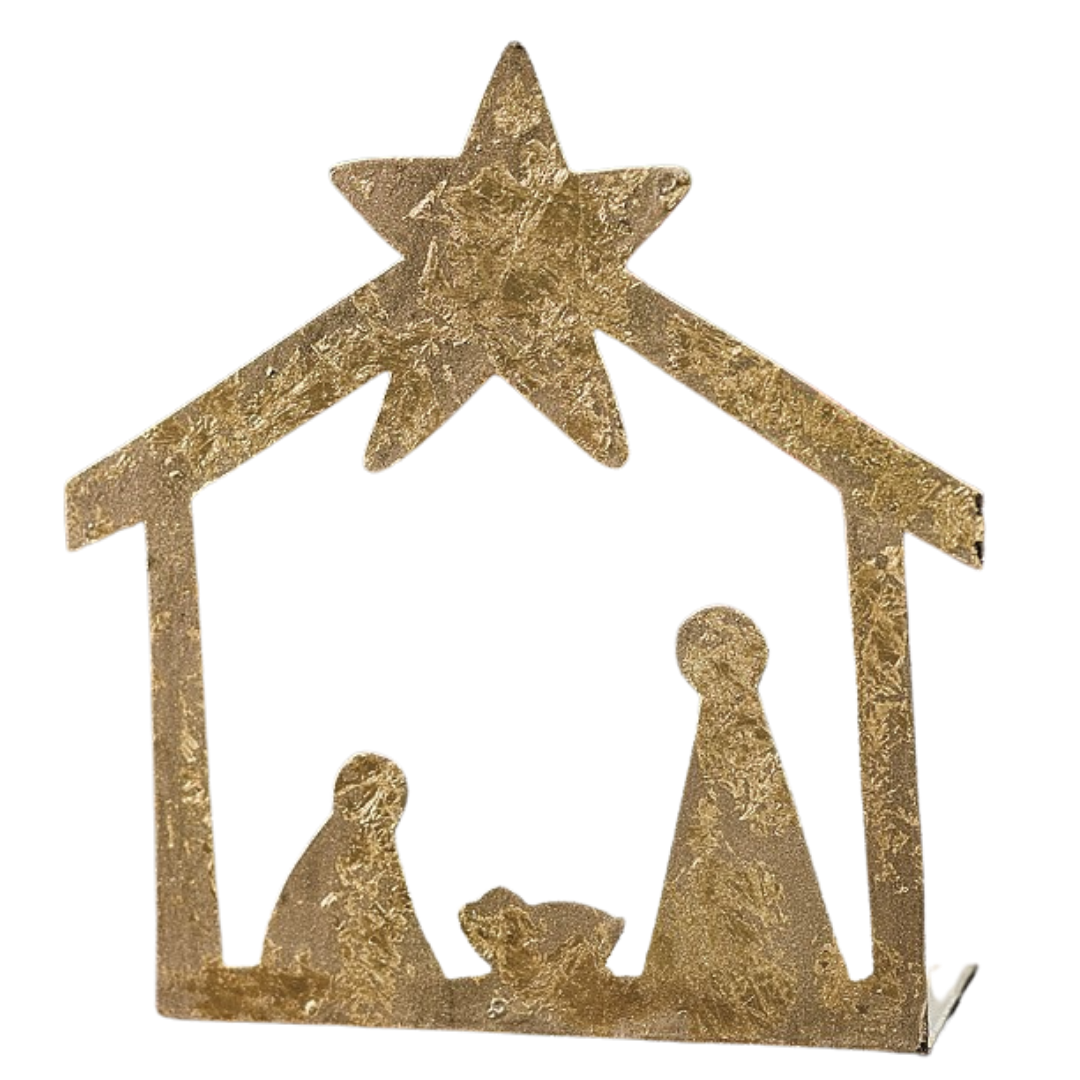 GOLD NATIVITY SCENE