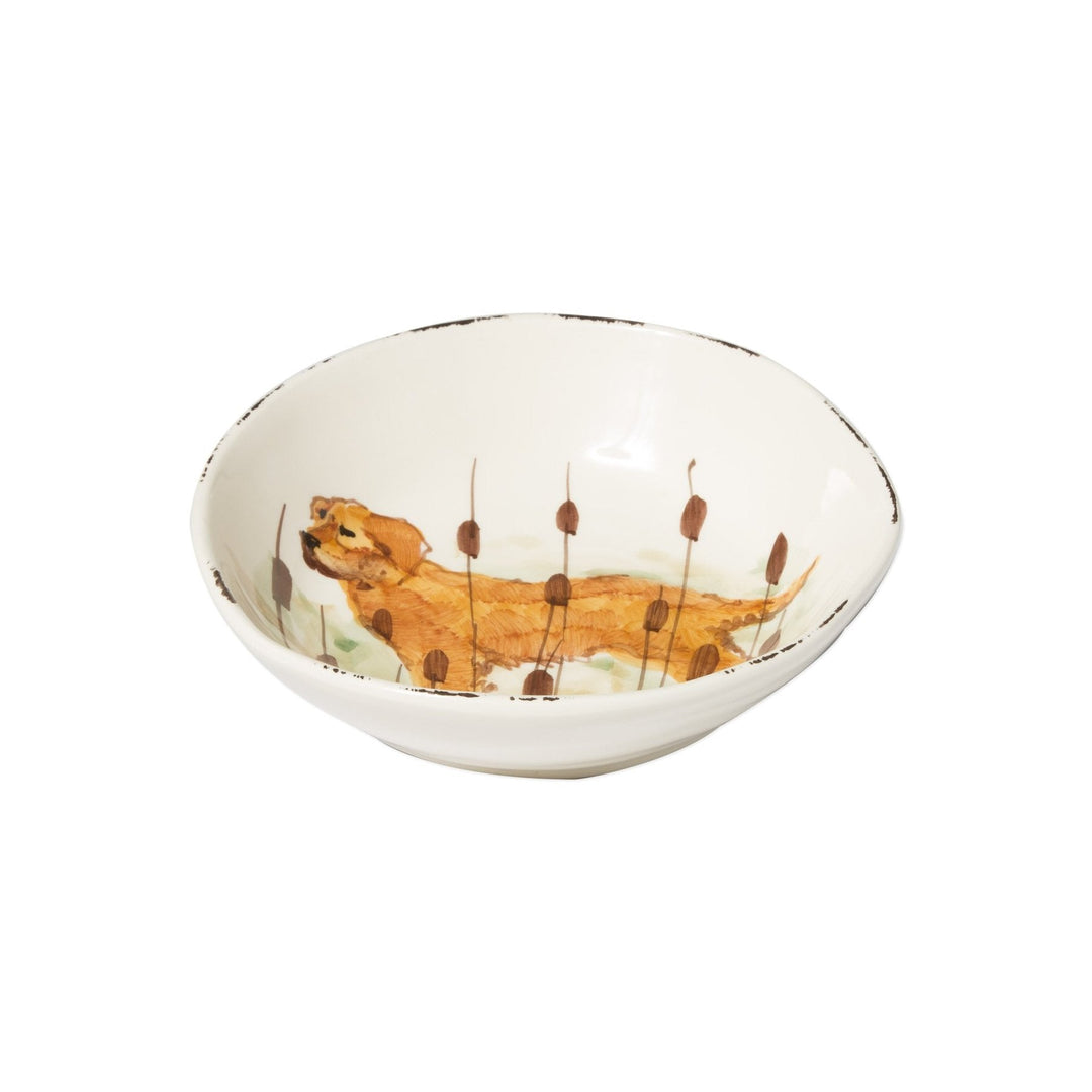 WILDLIFE HUNTING DOG PASTA BOWL