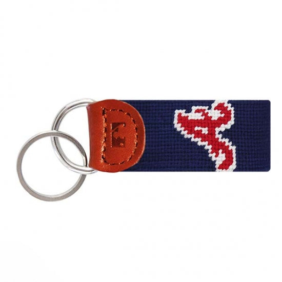 ATLANTA BRAVES NEEDLEPOINT KEY FOB