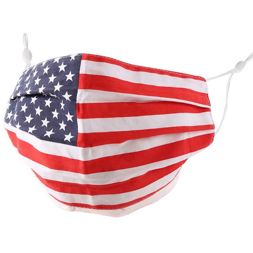 KIDS AMERICAN FLAG FACE MASK