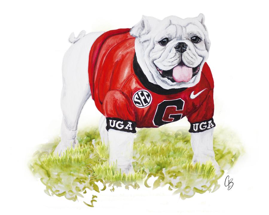 BULLDOG UGA PRINT, 8X10