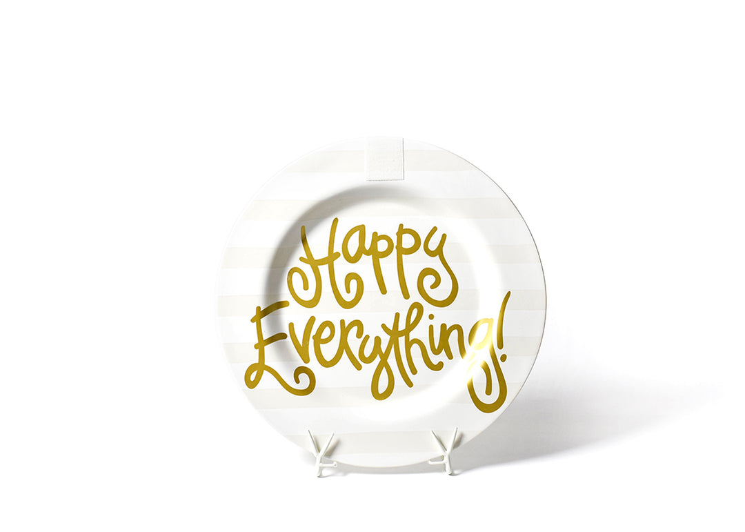 WHITE STRIPE BIG HAPPY EVERYTHING PLATTER