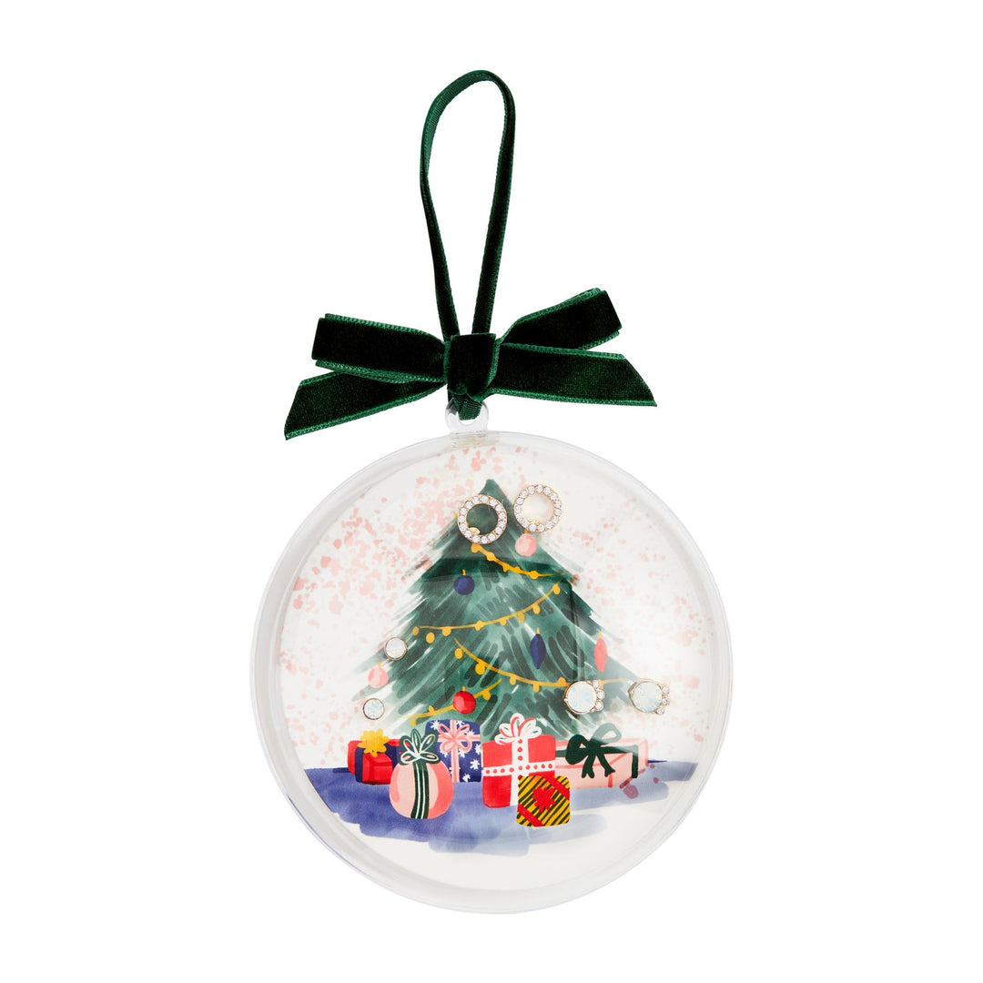 CHRISTMAS TREE HOLIDAY ORNAMENT EARRING SET