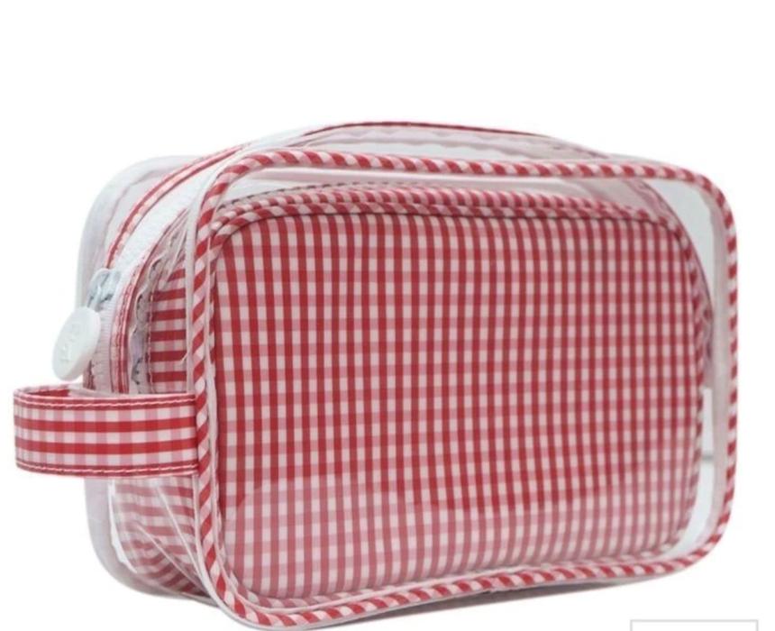TRVL CLEAR DUO GINGHAM RED