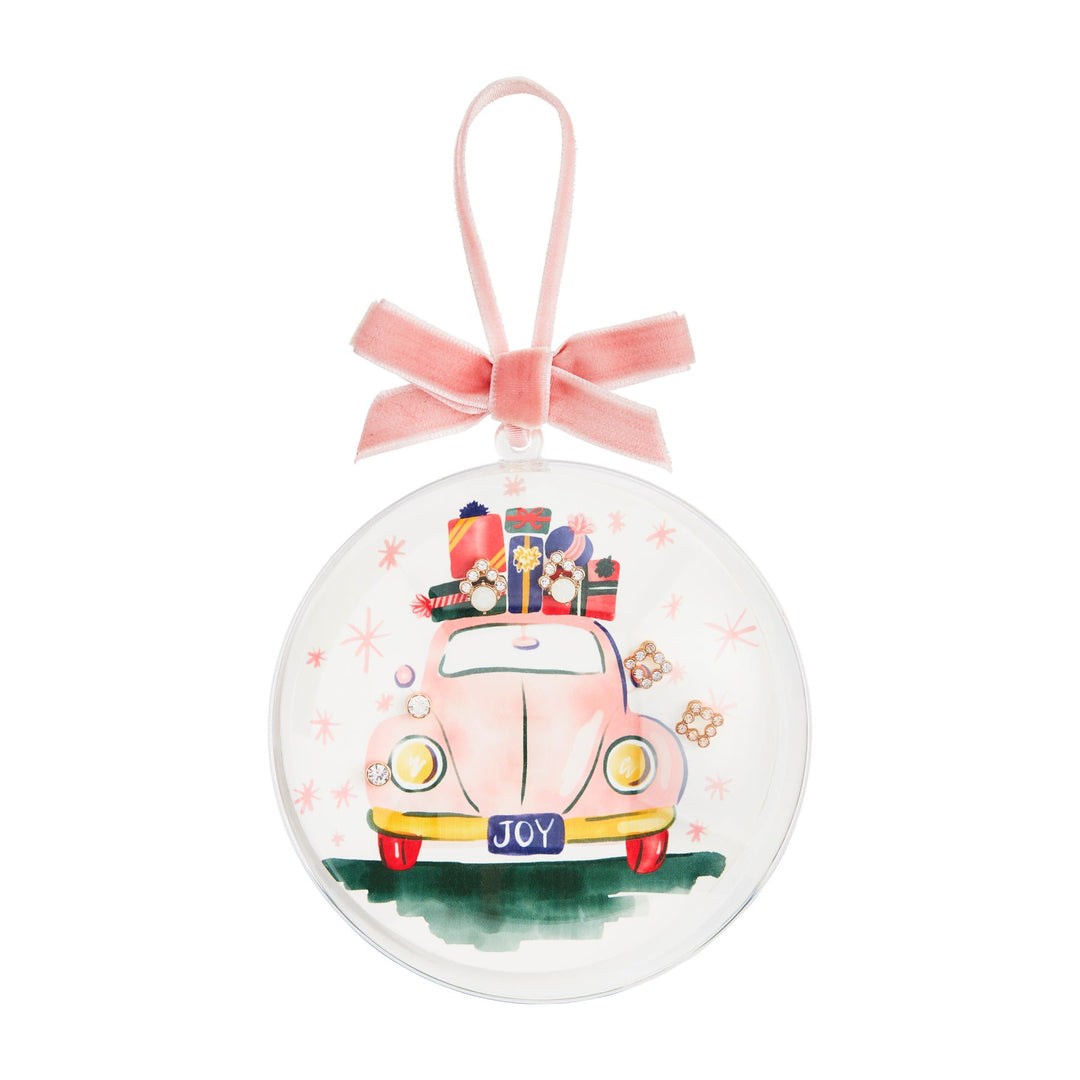 JOY CAR HOLIDAY ORNAMENT EARRING SET