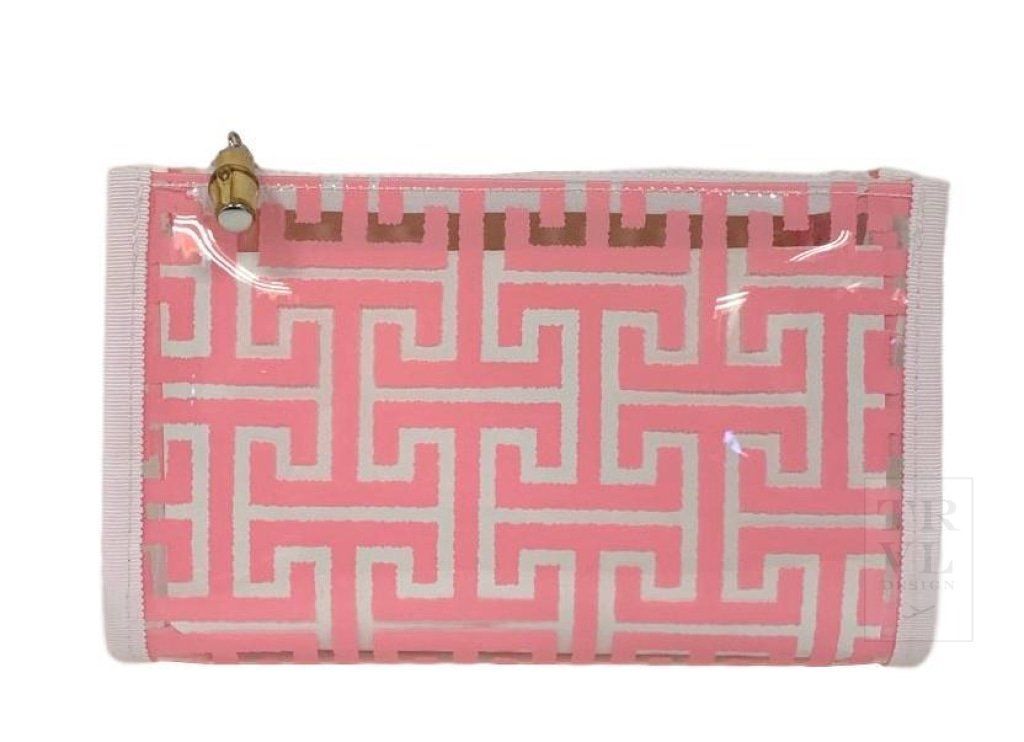 Fendi pink cosmetic discount bag