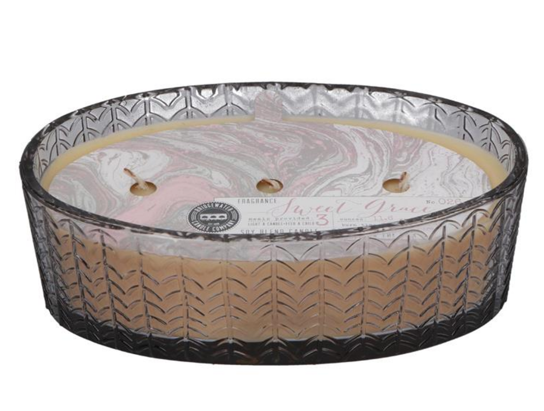 SWEET GRACE OVAL GLASS CANDLE