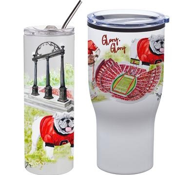 UGA SKINNY TUMBLER